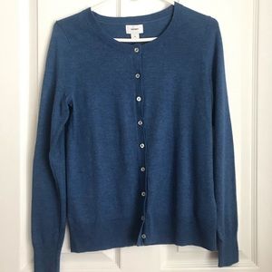 Blue Button up sweater